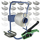 Polyesterband-Set gewebt HD 25 mm 120 m Abroller