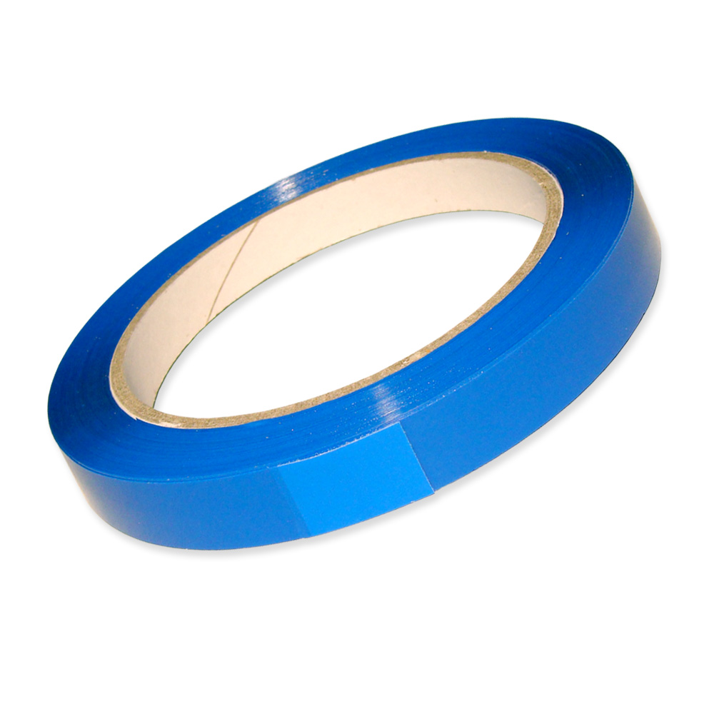 12 Rollen PP-Klebeband, leise, blau, 12 mm