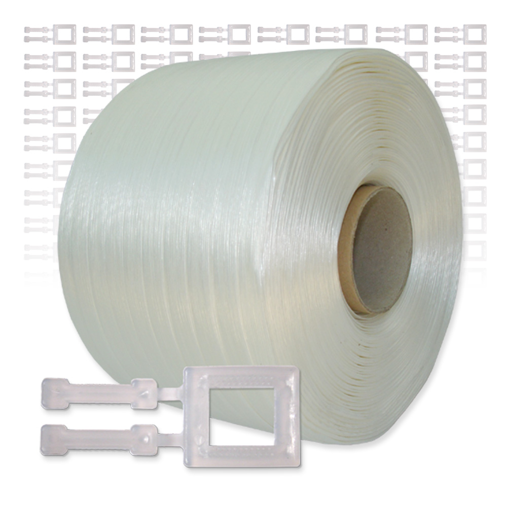 400 m 375 kg Polyesterband Umreifungsband für Umreifungsgerät 13 mm Textilband 