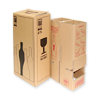 15 x 2-er Flaschenversandkarton für DHL + UPS