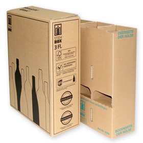 15 x 3-er Flaschenversandkarton für DHL + UPS