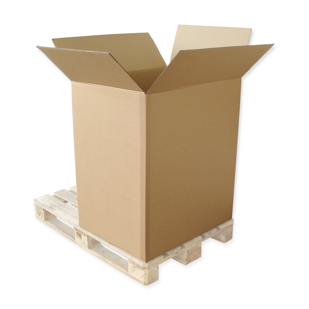 20 Paletten-Container 80 x 60 x 100 cm, braun