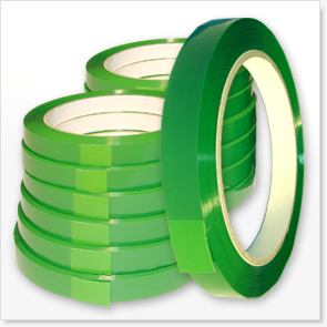 12 mm PP-Selbstklebeband grün - 12 Rollen