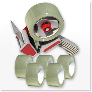 Handabroller Standard + 6 Rollen PP-Packband transparent